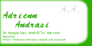 adrienn andrasi business card